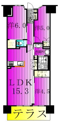 オハナ　柏たなかパークフロント 間取り