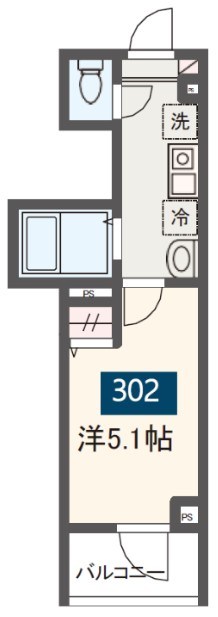 MELDIAみのり台Ⅱ 302号室 間取り