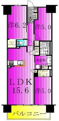 オハナ　柏たなかパークフロント 間取り