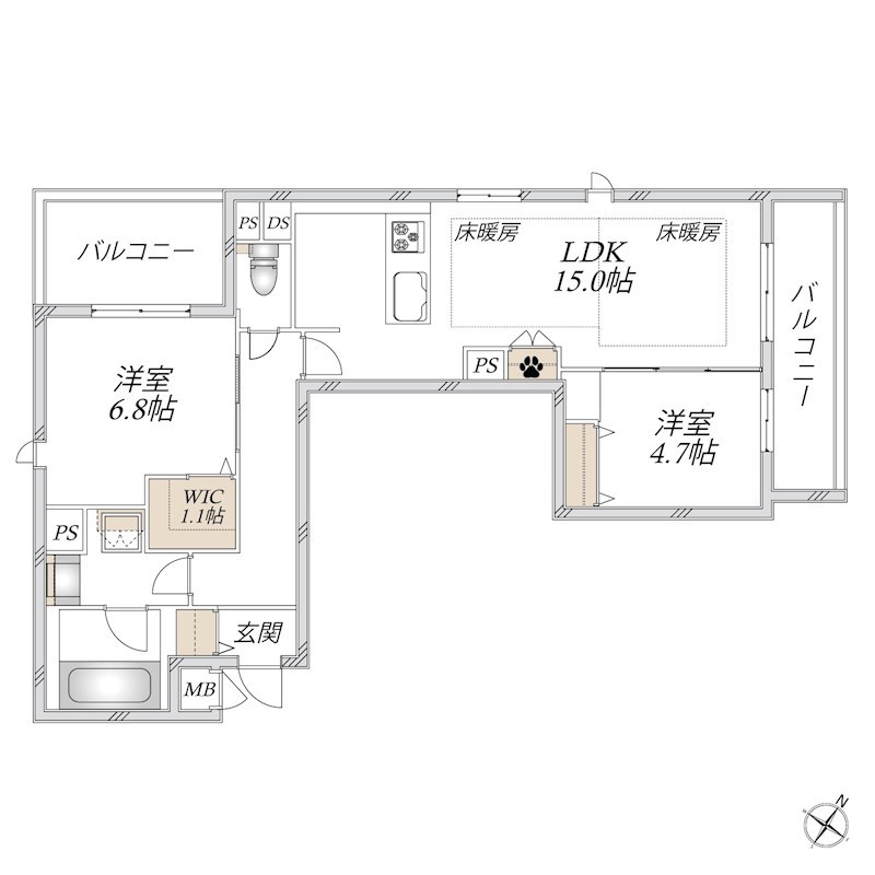 Victoire南流山 間取り