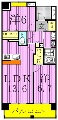 ロイヤルパークス新田 間取り図