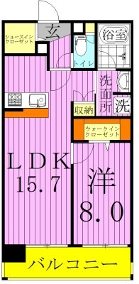 ロイヤルパークス新田 間取り図