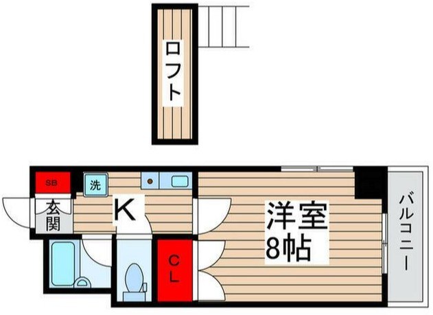 フェリス蔵元 506号室 間取り