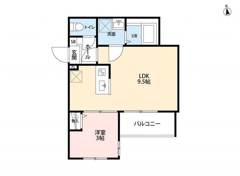 （仮称）流山市南流山８丁目Ⅲ 204号室 間取り