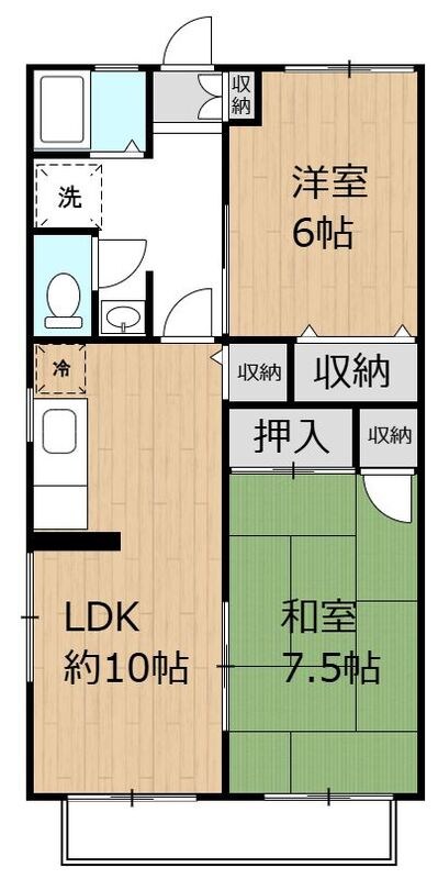 サブラインセジュール 203号室 間取り