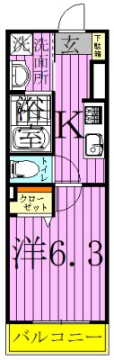 エーフラット　入谷 間取り図