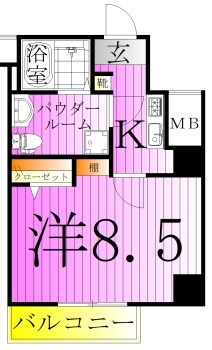 ジェノヴィアＴｏｋｙｏＮｏｒｔｈグリーンヴェール 間取り図