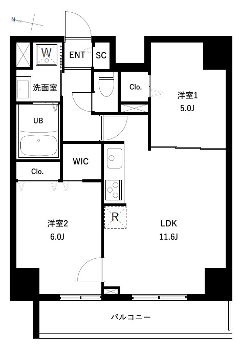アーバンパーク扇大橋 間取り図