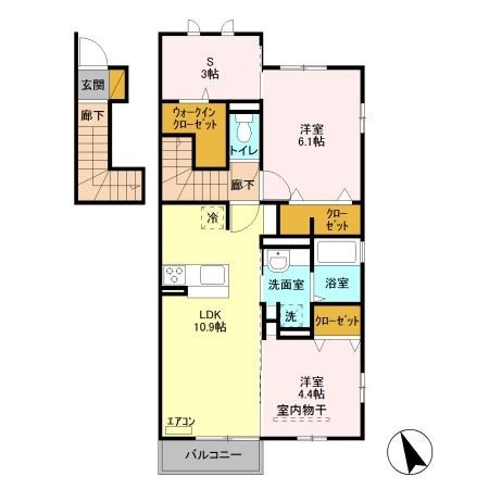 ブリアールⅠ  間取り