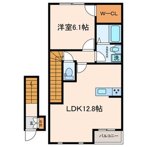クロバーハイツＡ棟 間取り図