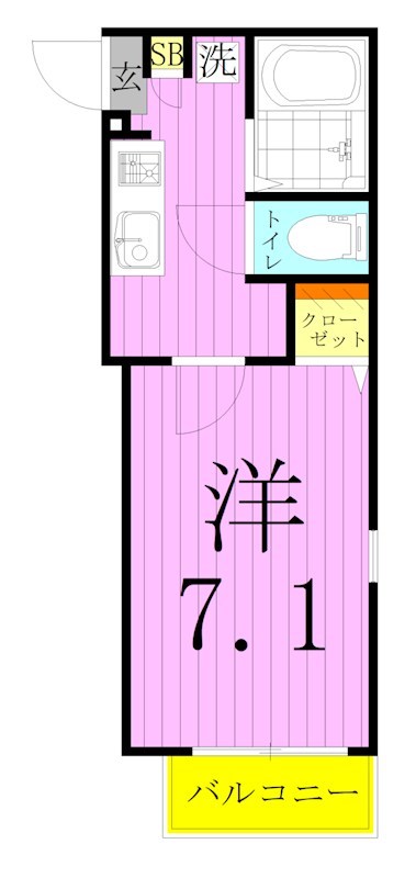 グランクオール五反野 間取り図