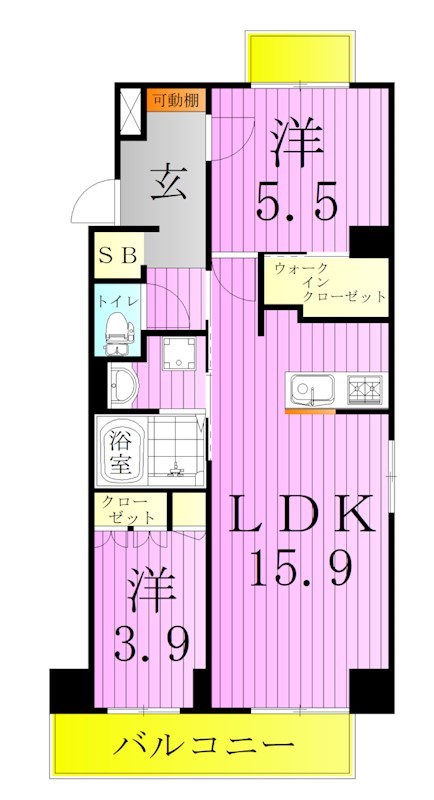 ロイジェント西新井 間取り図