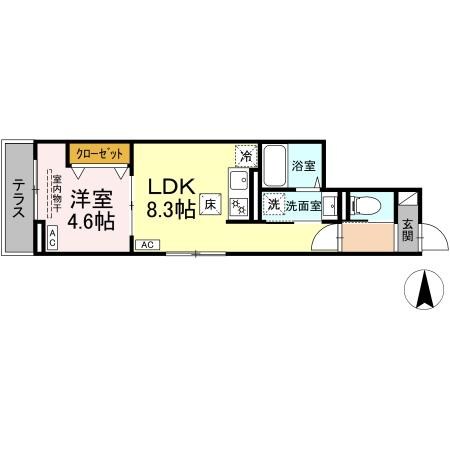 セレスティア谷在家Ⅱ 間取り図