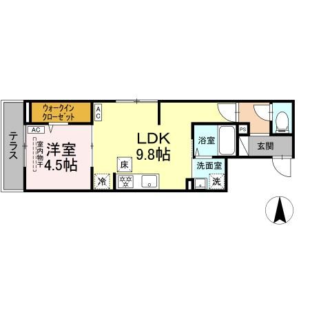 セレスティア谷在家Ⅱ 間取り図