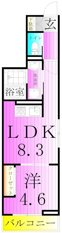 セレスティア谷在家Ⅱ 間取り図