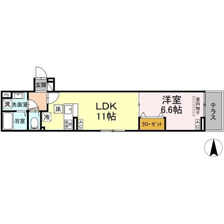 セレスティア南花畑Ⅳ 間取り図