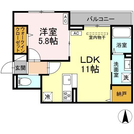 セレスティア谷在家Ⅱ 間取り図