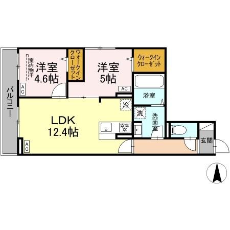 セレスティア谷在家Ⅱ 間取り図