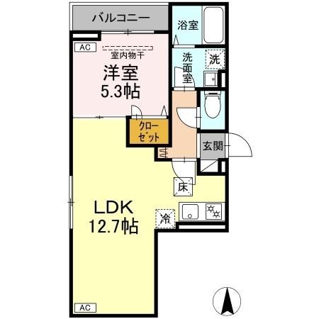 セレスティア南花畑Ⅳ 間取り図