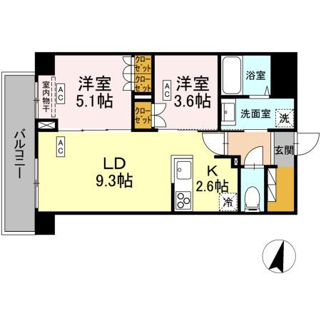 ロイジェント西新井 間取り図