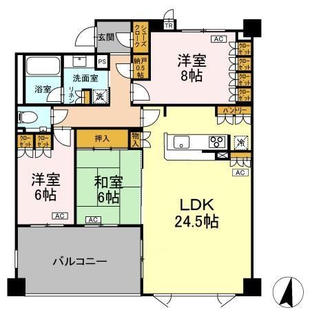 アクアテラ　ブロード・スクエア 間取り図