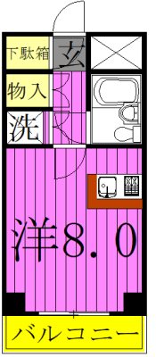 ワコーレエレガンス竹ノ塚 間取り図
