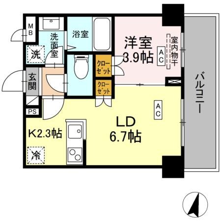 ロイジェント西新井 間取り図