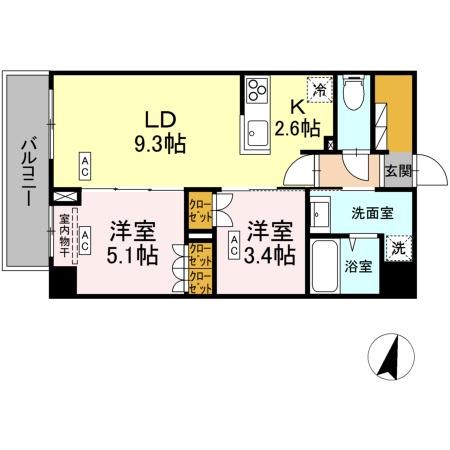 ロイジェント西新井 間取り図