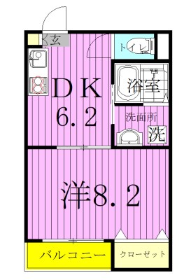 I-villa　南流山 202号室 間取り