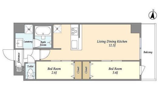 アルファコート梅島 間取り図