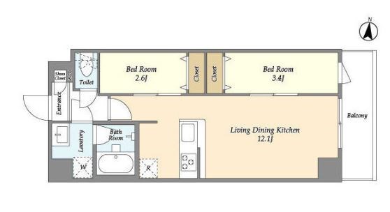 アルファコート梅島 間取り図