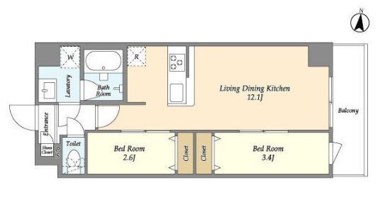 アルファコート梅島 間取り図