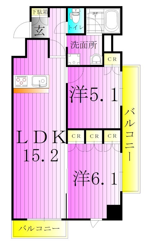 メトロステージ亀有 間取り図