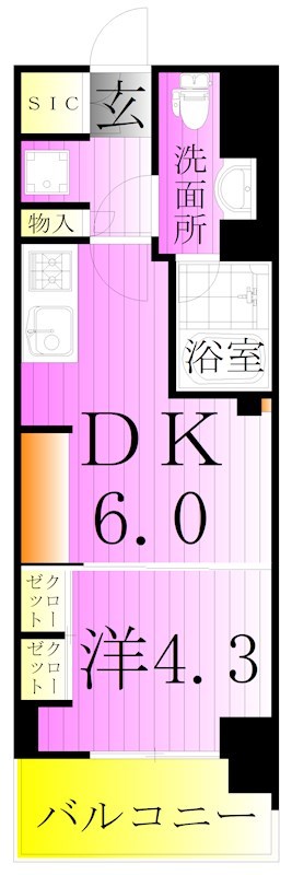 Brillia ist町屋 間取り図