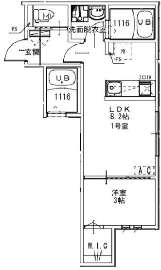 KEIAI RESIDENCE 常盤平 201号室 間取り