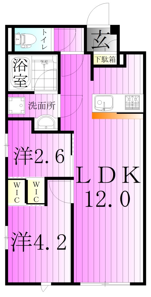 プロスタイルウェルス堀切菖蒲園 間取り図