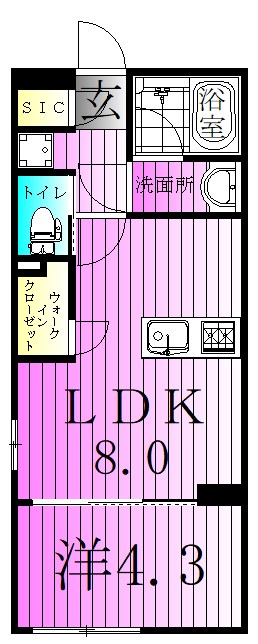 プロスタイルウェルス堀切菖蒲園 間取り図
