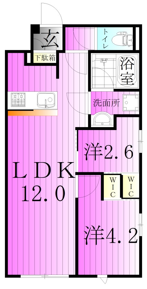 プロスタイルウェルス堀切菖蒲園 間取り図