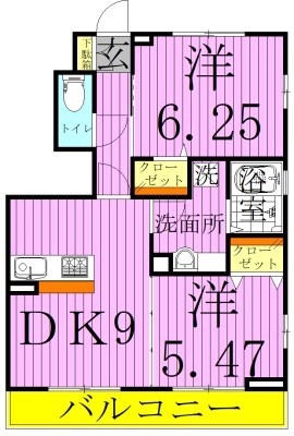 プランドールＦ 間取り図