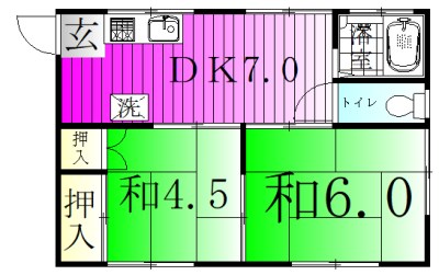第一エンゼルコーポ 102号室 間取り