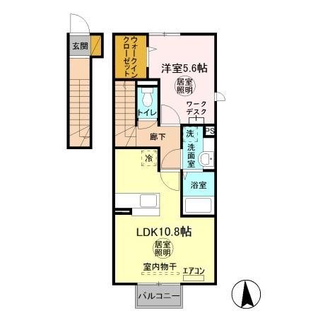 ストラールＤ 201号室 間取り