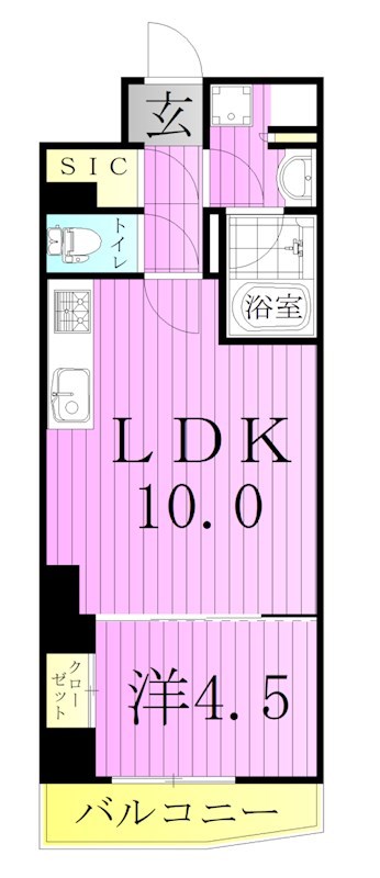 コンフォリア竹ノ塚イースト 間取り図