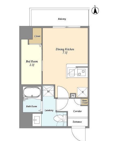 アルファコート五反野 間取り図