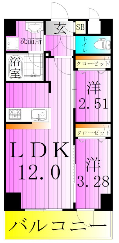 ＧＲＡＮ ＰＡＳＥＯ 谷在家 間取り図