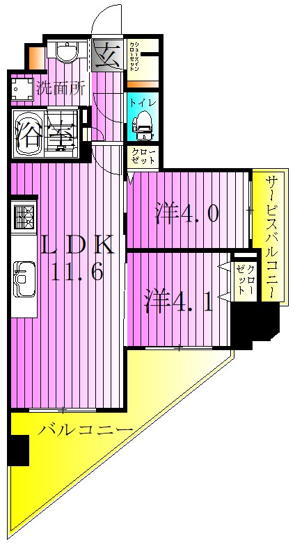 イニシア北千住レジデンス 間取り図
