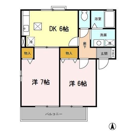 サングリア 間取り図