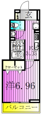 NSハイツ３　暁 間取り図