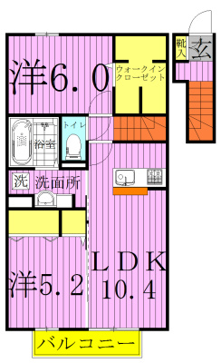 MAISON　REVE 202号室 間取り