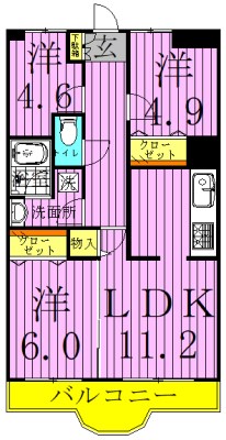 ルミエール西綾瀬 間取り図