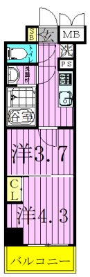 ラフィスタ西新井 間取り図